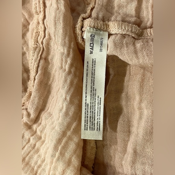 Free People Light Blush Pink Babydoll Flowy Dress Shirt Top - women’s size small - Picture 4 of 8